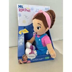 Ms. Rachel Speak And Sing Doll Interactive Sensory 16-Inch Plush Doll NEW